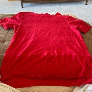 SWEATY BETTER Bright Red Short Sleeve Top athletic